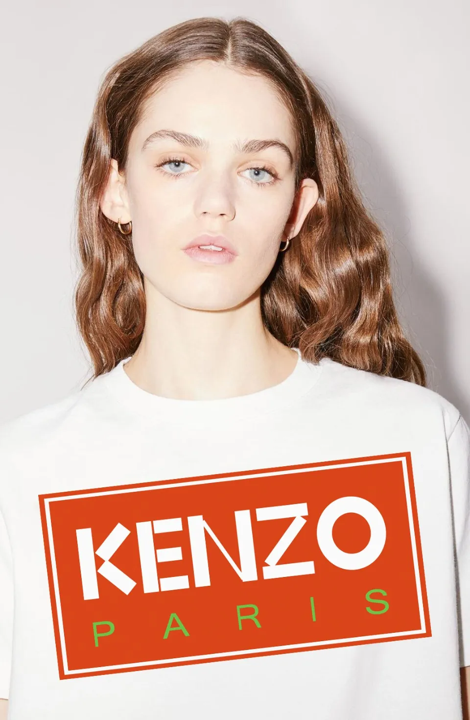 Kenzo (Kenzo) Chest Red Label KENZO PARIS T-SHIRT Color: Black White Apricot Red Size: M L XL XXL Three Standards Style Number: K 42